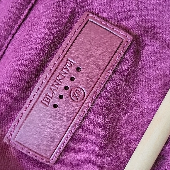 NWT (BLANKNYC) Faux Suede Drape Jacket-Amethyst - Picture 6 of 9